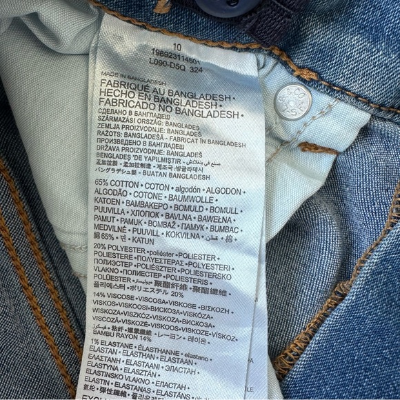 Levi’s 726 Flare Jeans Girls Size 10 Medium Wash Bootcut Denim Mid Rise Classic - Picture 4 of 10